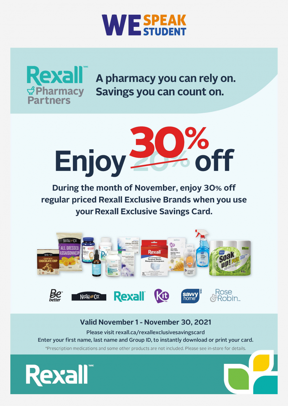 We Speak Student Rexall Discount