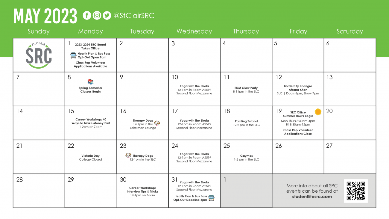 May 2023 Calendar
