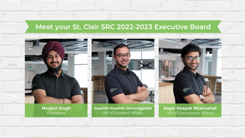 Meet your St. Clair SRC 2022-2023 Executive Board
